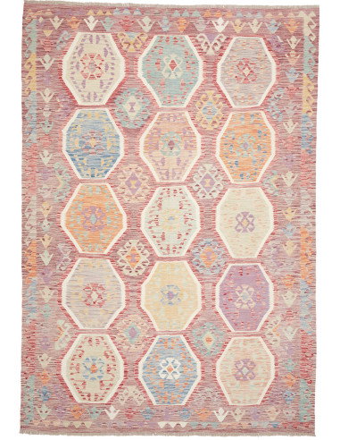 Tappeto Killim Afgahnistan 201x290 Malva Tenue