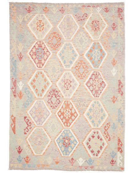 Rug Killim 169x242 Pastel Multicolor
