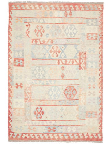 Rug Killim 174x246 Terracotta Light Blue
