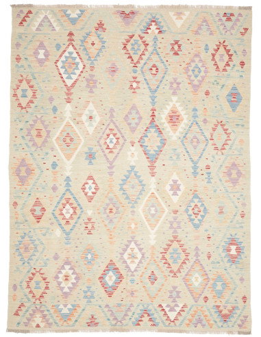 Rug Killim 178x240 Beige With Pastel Accents