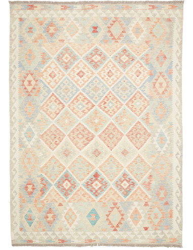 Rug Killim 178x250 Cream With Pastel Accents (p