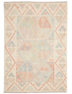 Tappeto Killim Afgahnistan 177x246 Avorio Con A