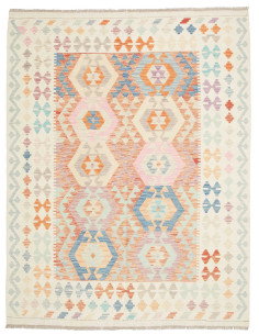 Rug Killim 157x201 Ivory Pastel (light Blue