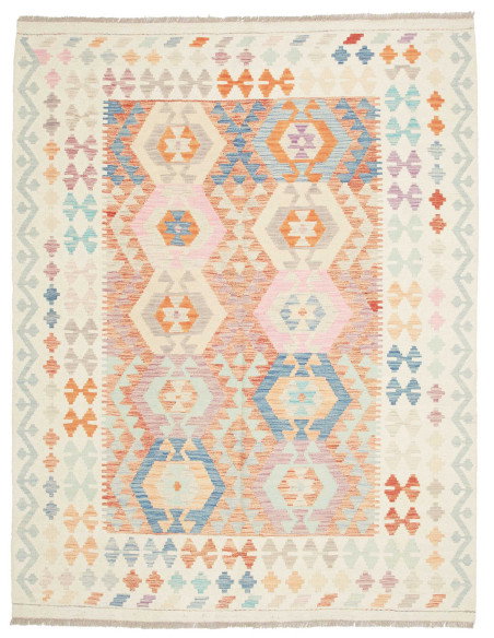 Rug Killim 157x201 Ivory Pastel (light Blue