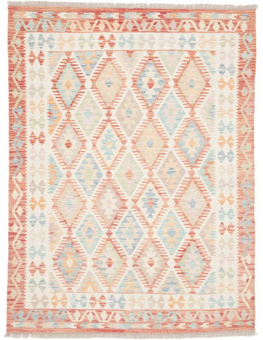 Rug Killim 148x197 Cream With Pastel And Terrac