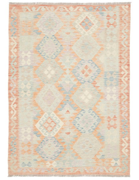 Tappeto Killim Afgahnistan 144x204 Corallo Tenu