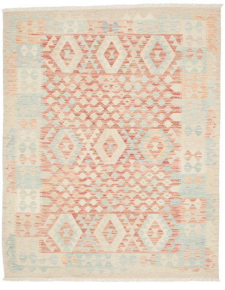 Rug Killim 154x192 Cream Terracotta