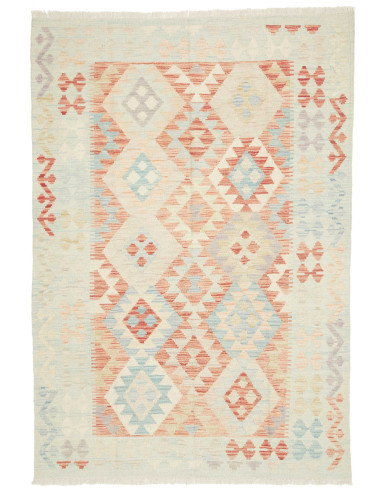 Rug Killim 124x181 Pale Mint Terracotta