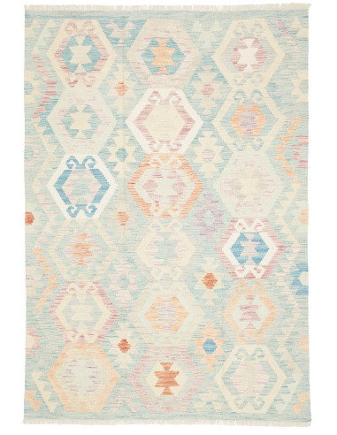 Rug Killim 124x177 Pastel Blue