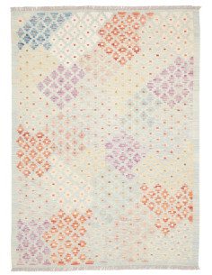 Rug Killim 127x175 Pastel Blue Multicolor