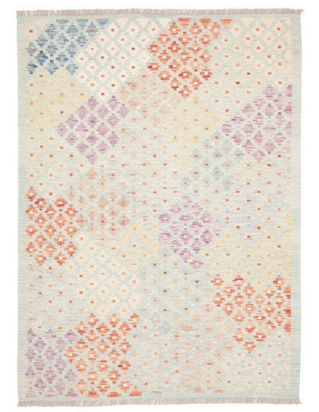 Rug Killim 127x175 Pastel Blue Multicolor