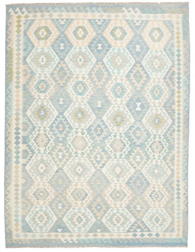 Tappeto Killim Afgahnistan 260x340 Blu Cielo Cr