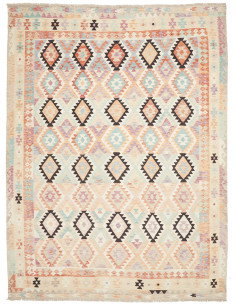 Rug Killim 260x348 Pastel Multicolor On Cream B