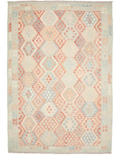 Rug Killim 240x348 Soft Blue Terracotta