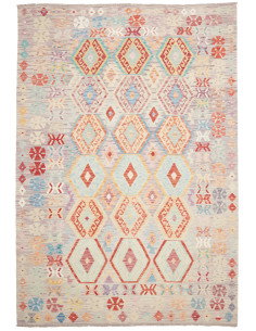 Tappeto Killim Afgahnistan 207x297 Grigio Torto