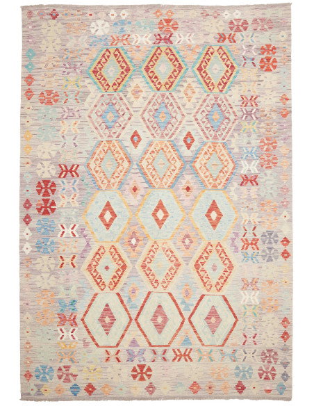 Rug Killim 207x297 Greige Coral