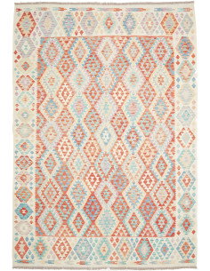 Rug Killim 214x296 Cream Coral Orange