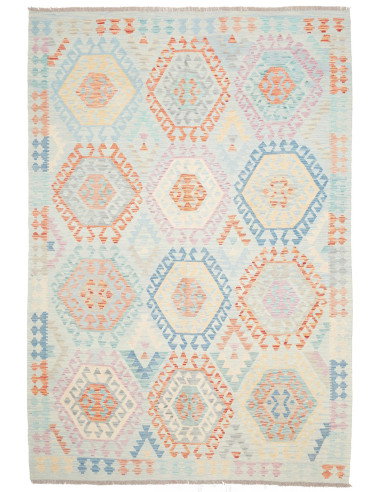 Tappeto Killim Afgahnistan 205x295 Azzurro Tenu