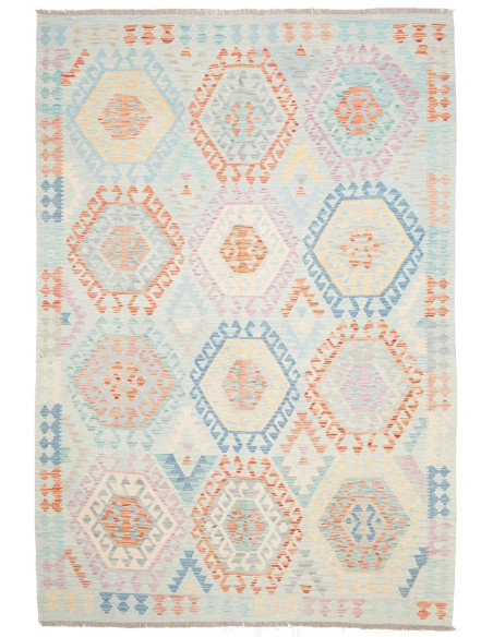 Tappeto Killim Afgahnistan 205x295 Azzurro Tenu