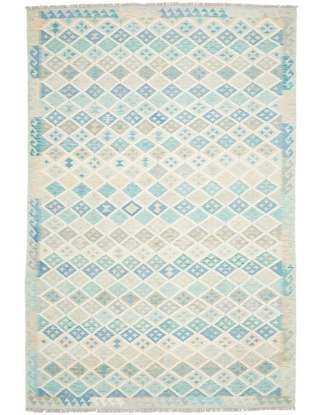 Tappeto Killim Afgahnistan 202x300 Azzurro Turc