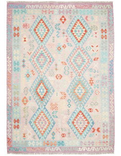 Tappeto Kilim Afghanistan 204x287 Lavanda Chiar