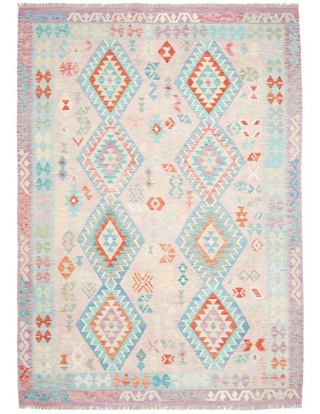 Tappeto Kilim Afghanistan 204x287 Lavanda Chiar