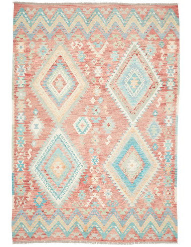 Rug Kilim Afghanistan 204x299 Terracotta Pink S