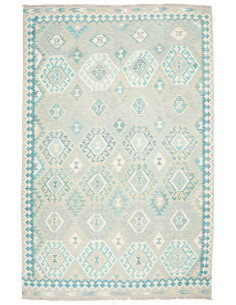 Tappeto Kilim Afghanistan 201x298 Acqua Marina