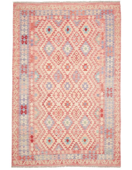 Rug Kilim Afghanistan 199x299 Coral Beige