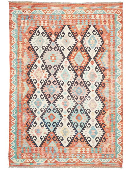 Rug Kilim Afghanistan 203x292 Terracotta Orange