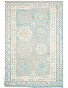 Rug Kilim Afghanistan 202x297 Sky Blue Turquois