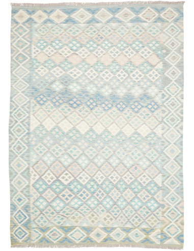 Rug Kilim Afghanistan 182x250 Blue Light Blue