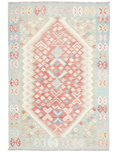Tappeto Kilim Afghanistan 170x246 Azzurro Tenue