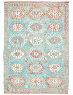 Rug Kilim Afghanistan 170x244 Aqua Blue Terraco