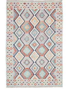 Tappeto Kilim Afghanistan 163x251 Blu Cielo Ter