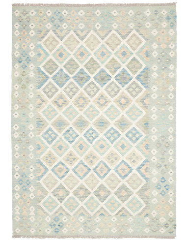 Rug Kilim Afghanistan 174x244 Aqua Light Blue