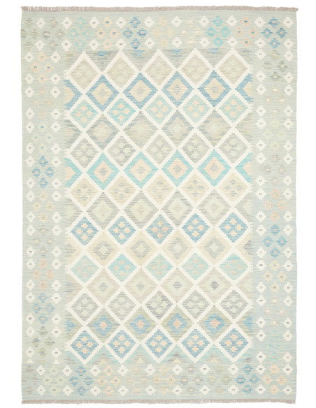 Rug Kilim Afghanistan 173x242 Light Blue-green