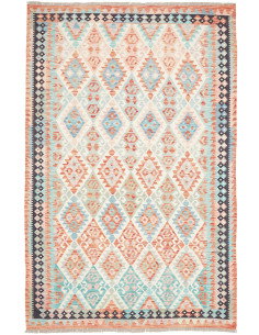 Rug Kilim Afghanistan 173x262 Coral Orange Aqua