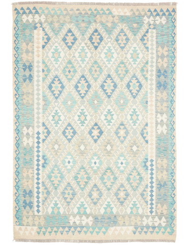 Tappeto Kilim Afghanistan 167x244 Blu Azzurro