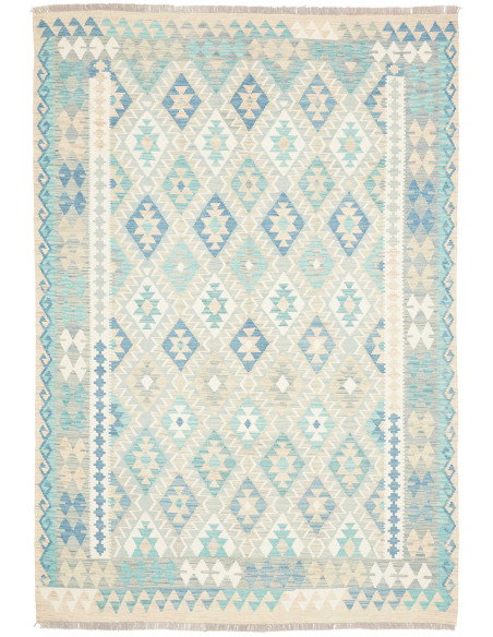 Rug Kilim Afghanistan 167x244 Blue Aqua