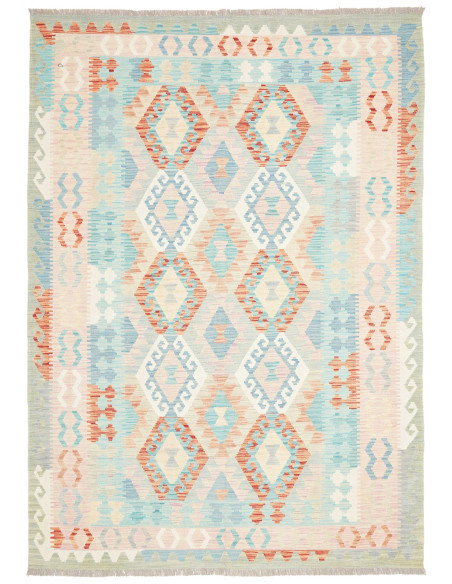 Tappeto Kilim Afghanistan 173x244 Azzurro Chiar