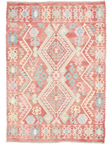 Tappeto Kilim Afghanistan 172x240 Rosso Terraco