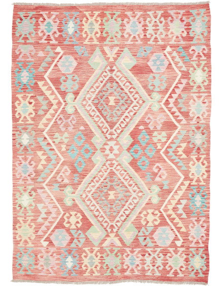 Tappeto Kilim Afghanistan 172x240 Rosso Terraco