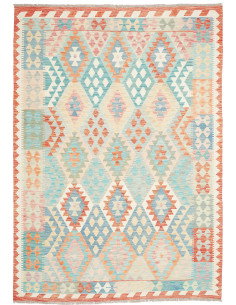 Tappeto Kilim Afghanistan 179x248 Azzurro Coral