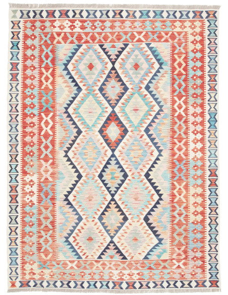 Rug Kilim Afghanistan 153x206 Coral Terracotta