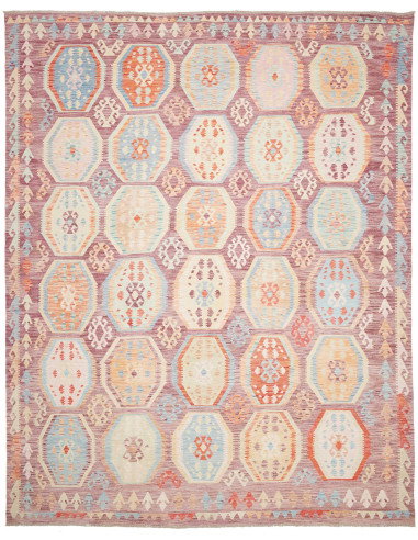 Tappeto Kilim Afghanistan 309x391 Malva Celeste