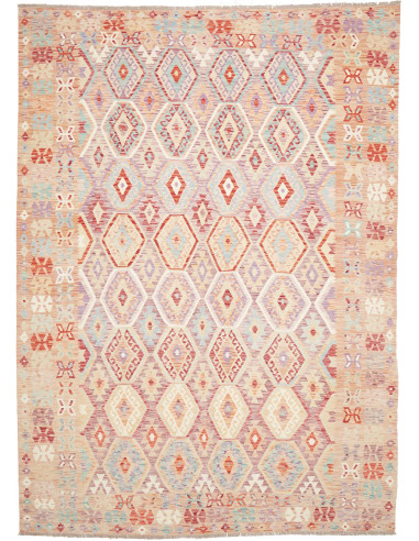 Tappeto Kilim Afghanistan 253x352 Multicolore (