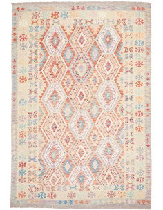 Tappeto Kilim Afghanistan 204x300 Crema Terraco