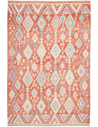 Rug Kilim Afghanistan 200x300 Terracotta Orange