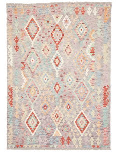 Rug Kilim Afghanistan 170x240 Grey With Multico